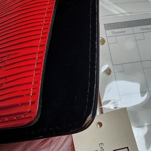 Louis Vuitton Vintage Red Epi Leather Agenda EUC - Picture 15 of 16